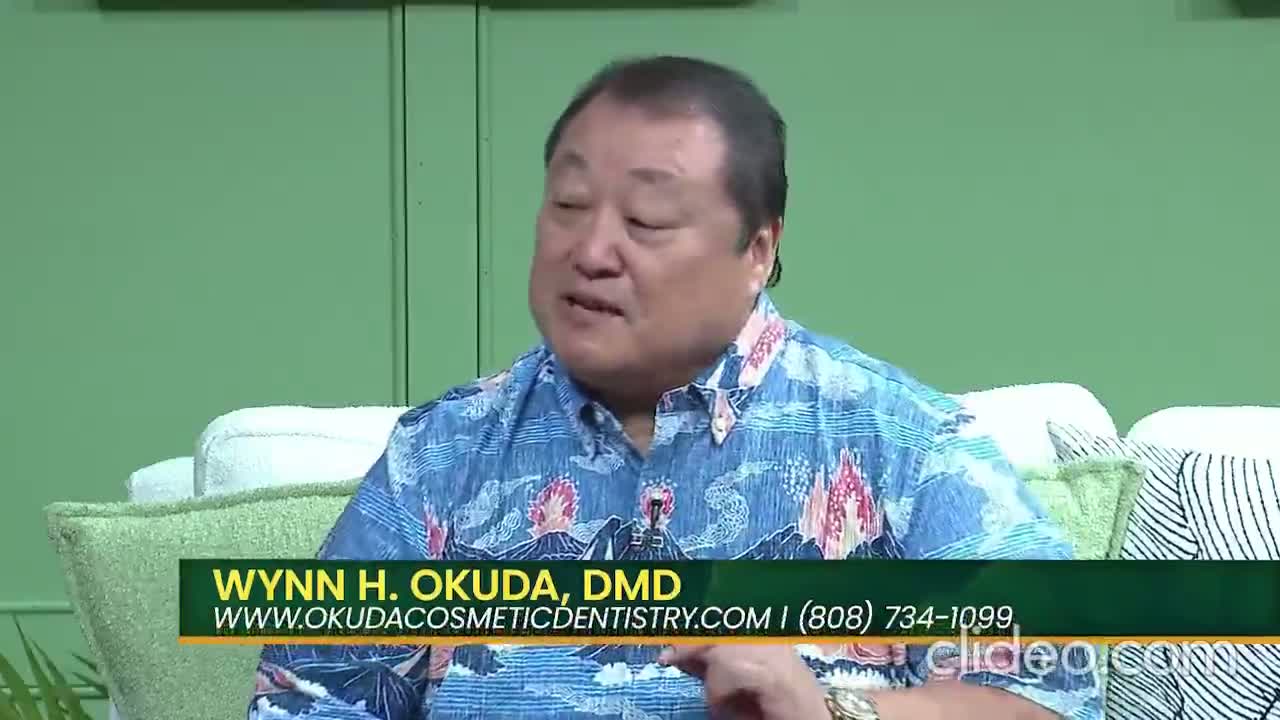 Dr. Wynn Okuda being interviewed on television